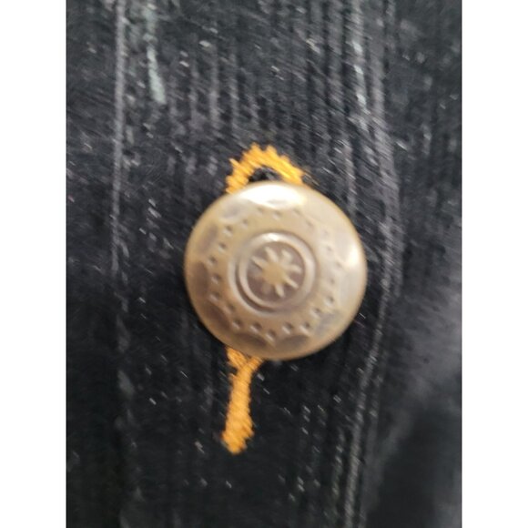 Y2K Vintage Agaci Too Corduroy Fitted Blazer Jacket Crop Gliltter Embellished - Picture 15 of 16